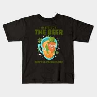 I'm here for the beer Kids T-Shirt